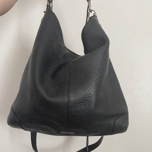 REBECCA MINKOFF GENUINE LEATHER BLACK TOTE